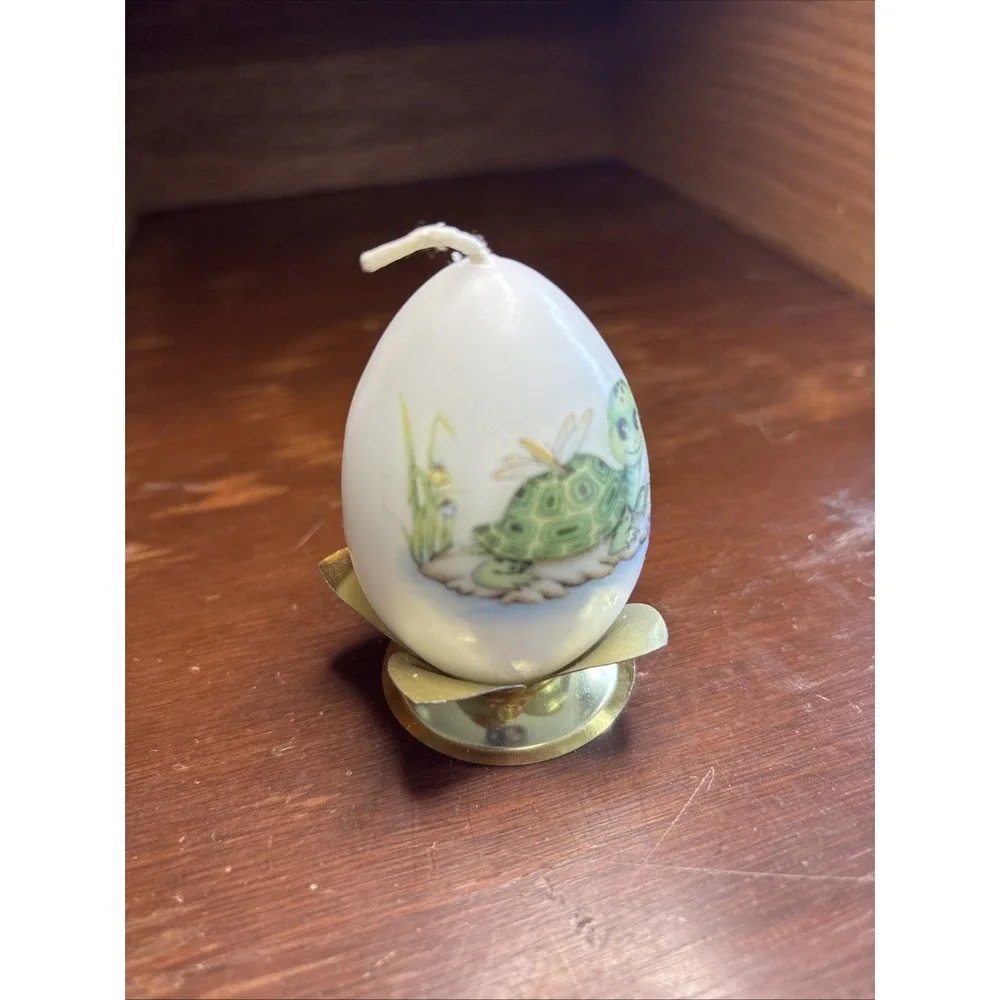 Cute Turtle Egg Candle With Stand